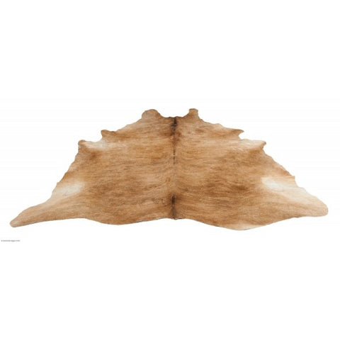 Natural Cowhide Rug - Caramel and White