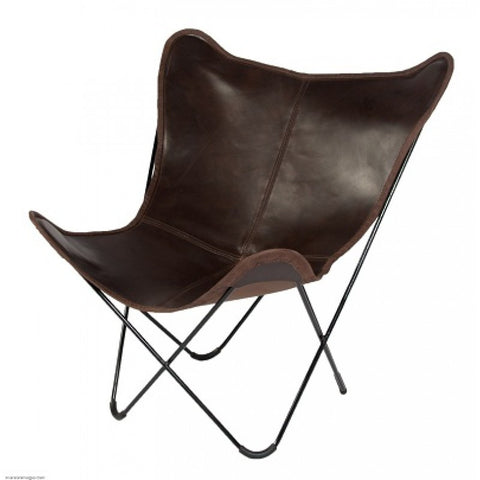 BKF Chair - Chocolate Brown Leather