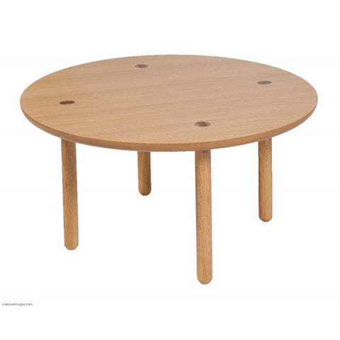 Round Coffee Table - Natural Oak