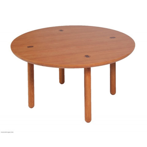 Round Coffee Table - Dark Oak