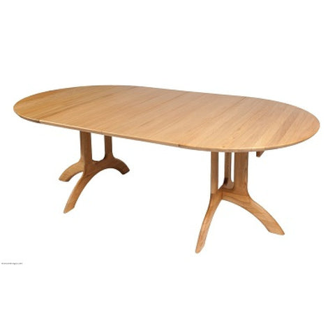 Extendable Round Dining Table - Oak