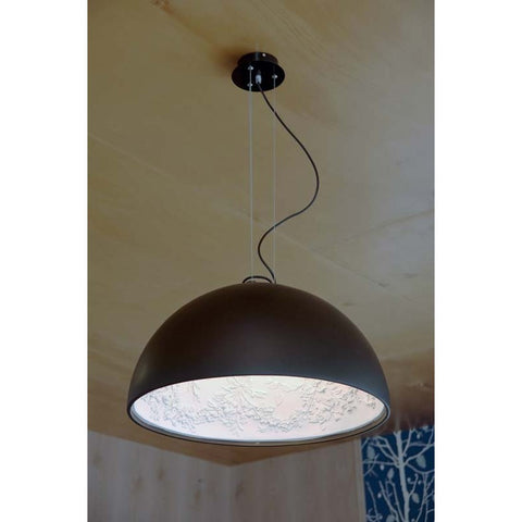 Black Pendant Dome Light